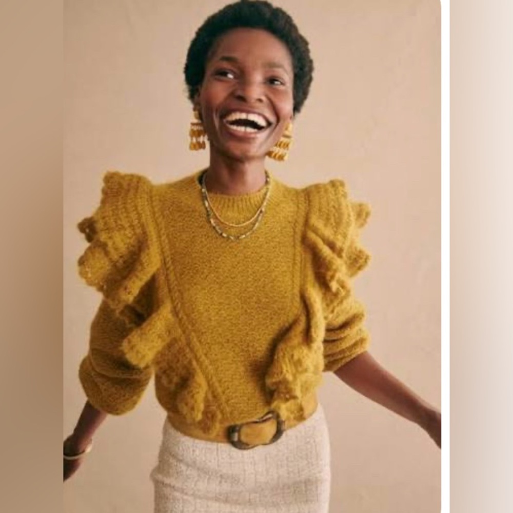 Sezane Elsa Jumper Mustard - Size S